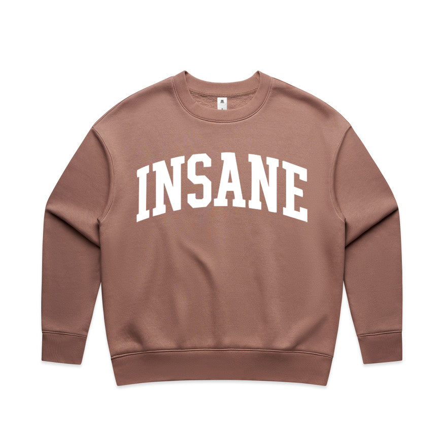 Women's Insane Relaxed Crewneck Hazy Pink (Pre-Order)