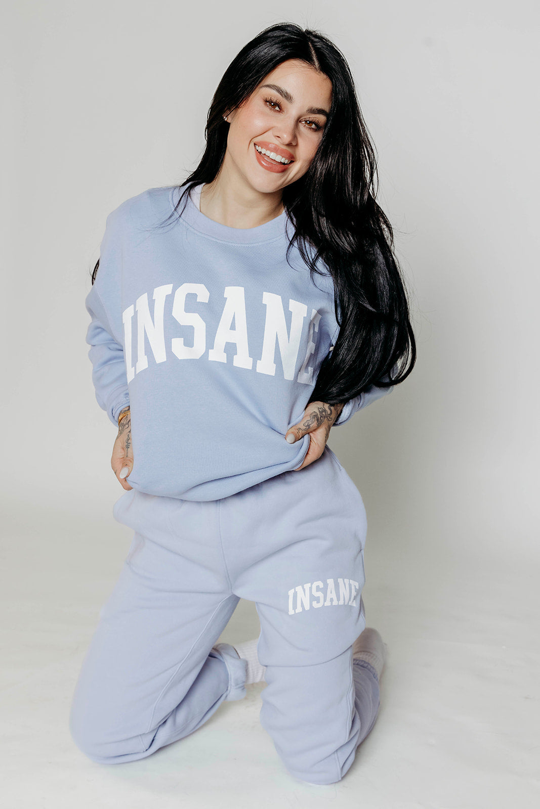 Women's Insane Crewneck / Jogger Bundle - Light Blue (Pre-Order)