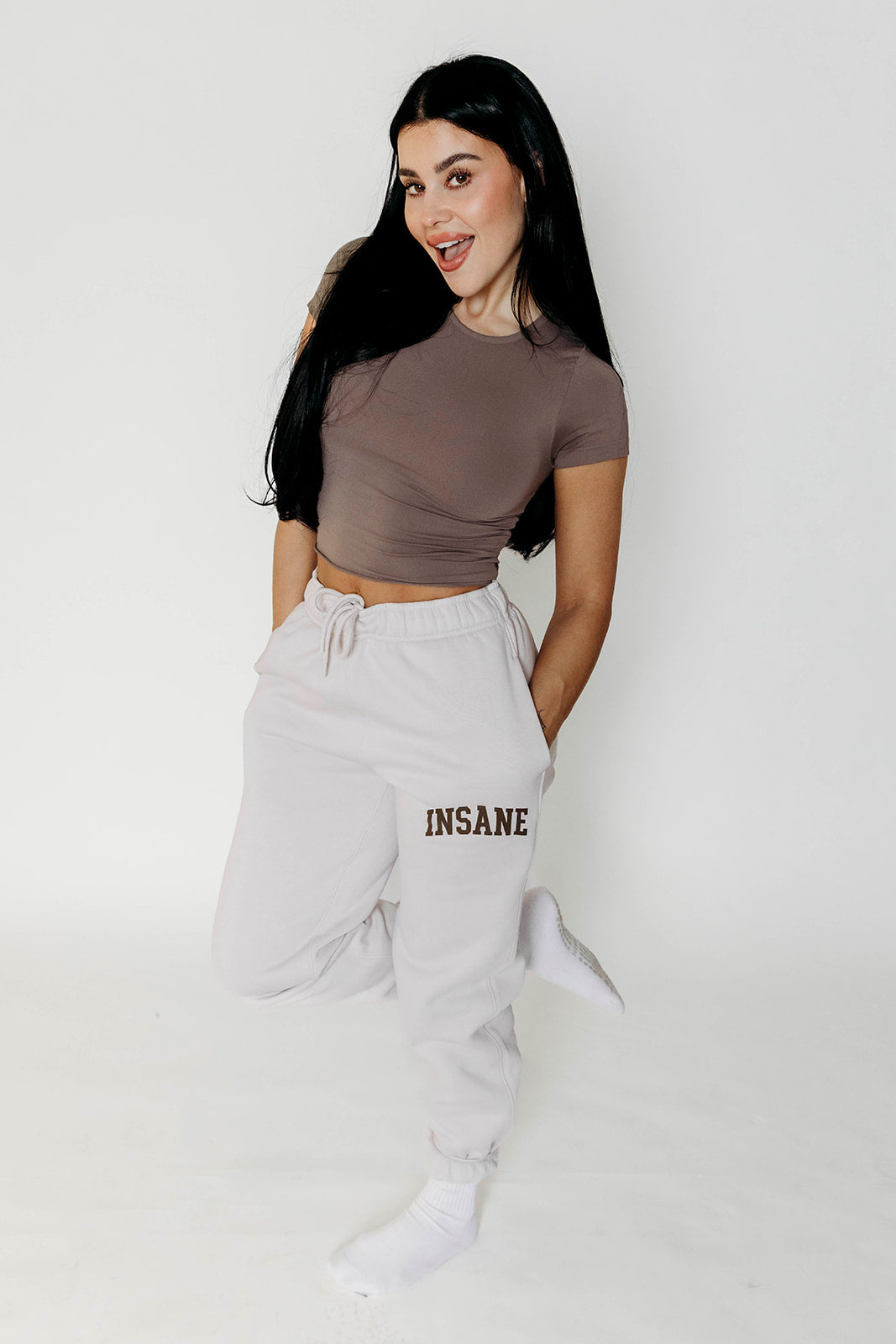 Women's Insane Relaxed Joggers Bone (Pre-Order)