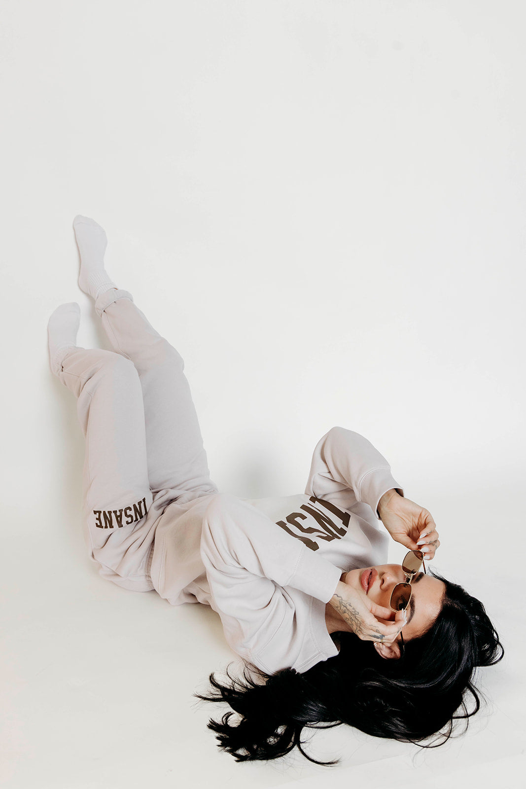 Women's Insane Crewneck / Jogger Bundle - Light Bone (Pre-Order)